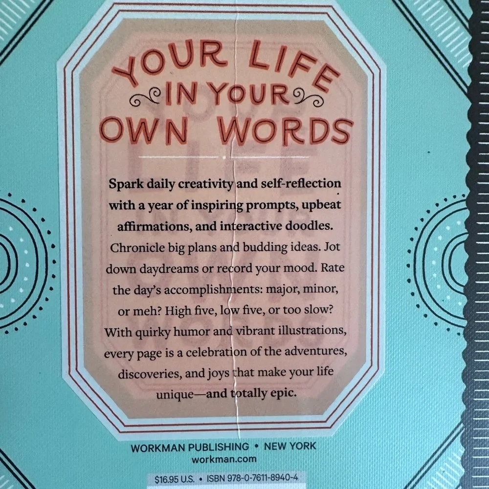 🌻 4/$25. “Every Day is Epic” Motivational Aspirations Journal